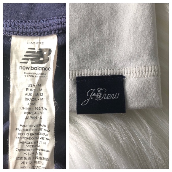 💙 SET New Balance / J.Crew Leggings & Bra Navy M - Picture 8 of 8